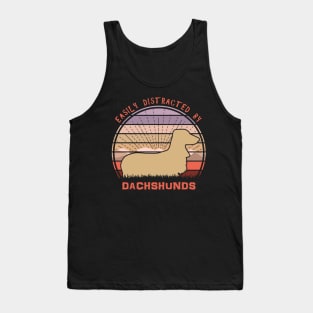 Easily Distracted By Dachshunds Tank Top